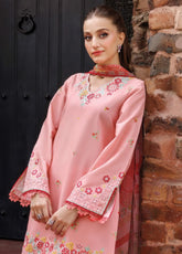 Seraya By Farasha Embroidered Lawn 3 Piece Unstitched Suit FSH25SL D-05 DAISYBEL